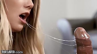 Pov Blowjob: Aj Applegates Schlampiger Und Unordentlicher Kehlenfick